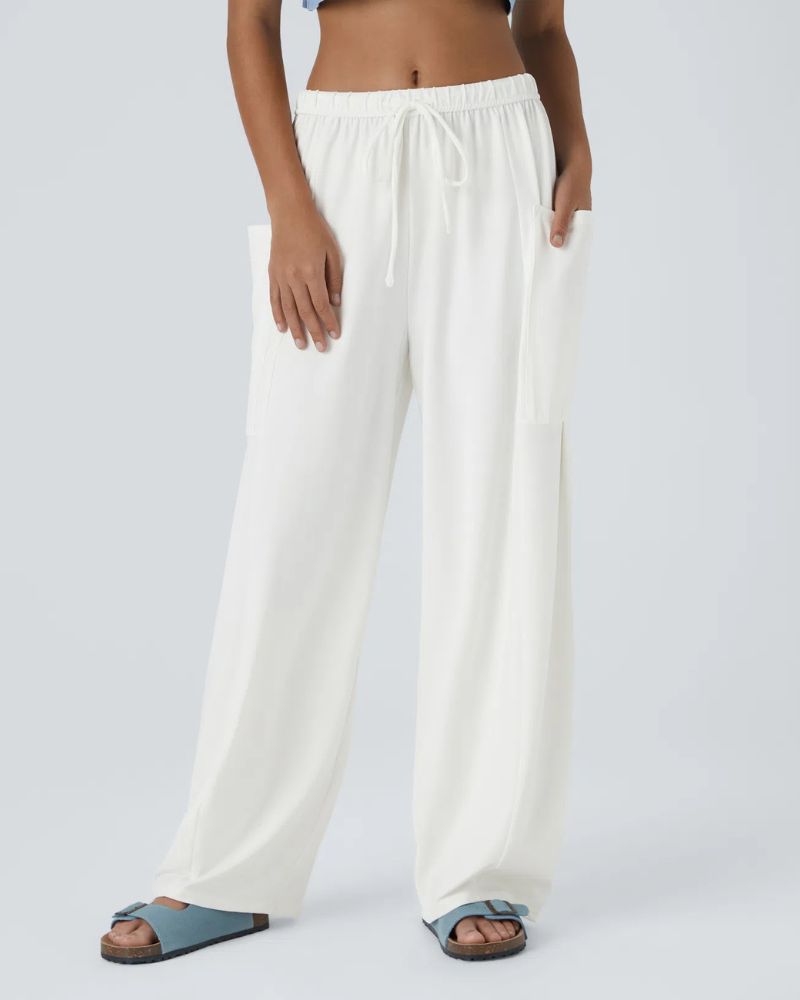 Ivyshape | Palazzo Flowy Wide Leg Casual Pants