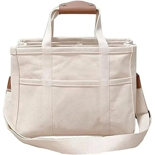 IvyShape - Canvas bag with multiple compartments