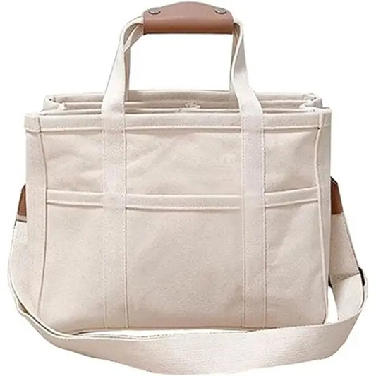 IvyShape - Canvas bag with multiple compartments