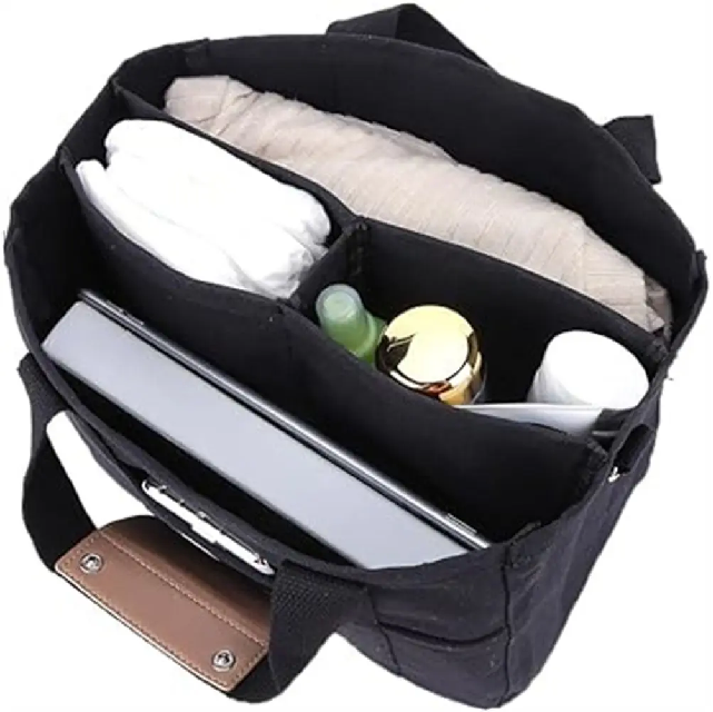 IvyShape - Canvas bag with multiple compartments