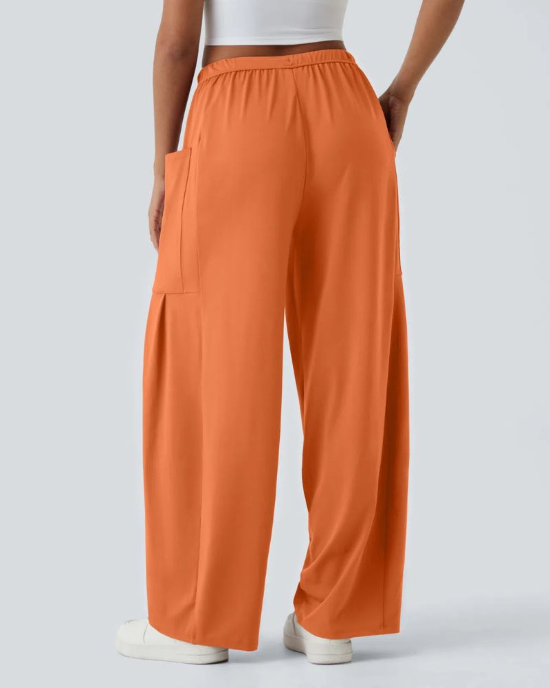 Ivyshape | Palazzo Flowy Wide Leg Casual Pants