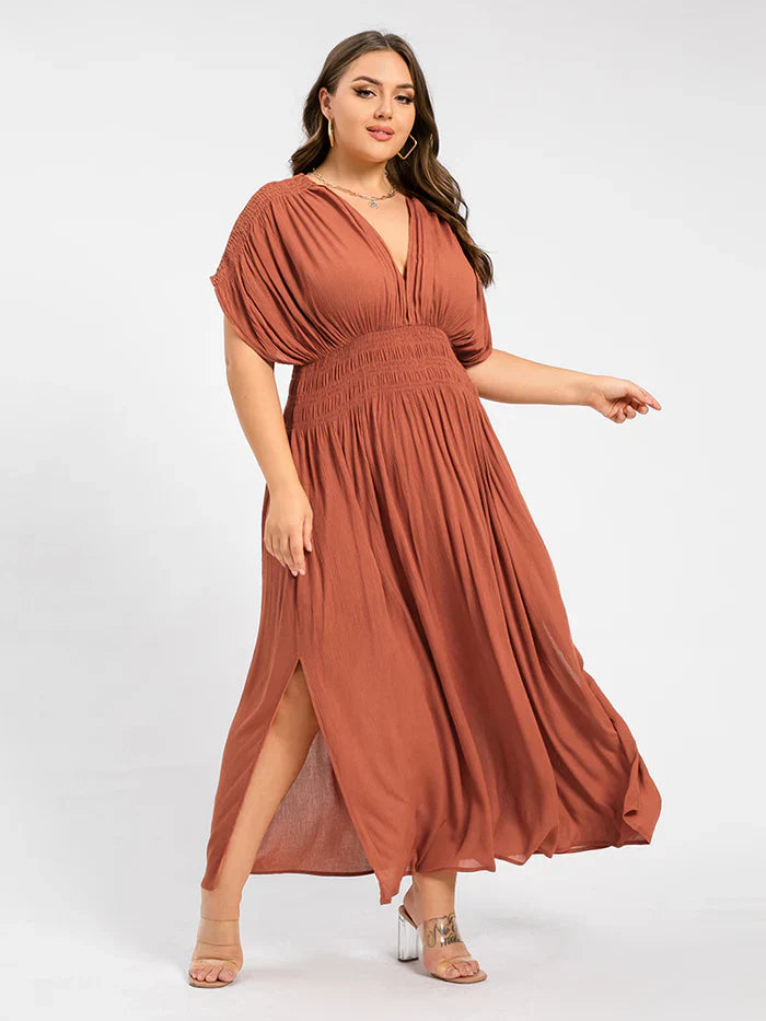 Ivyshape | Women's Chiffon Long Dress Side Slit