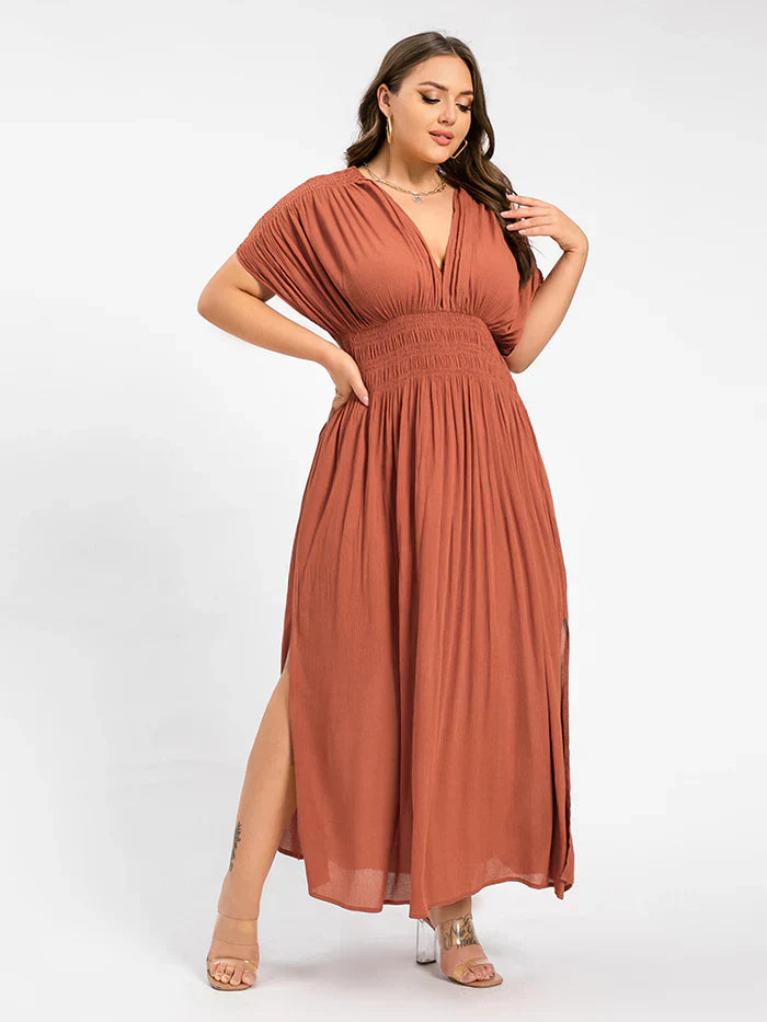 Ivyshape | Women's Chiffon Long Dress Side Slit