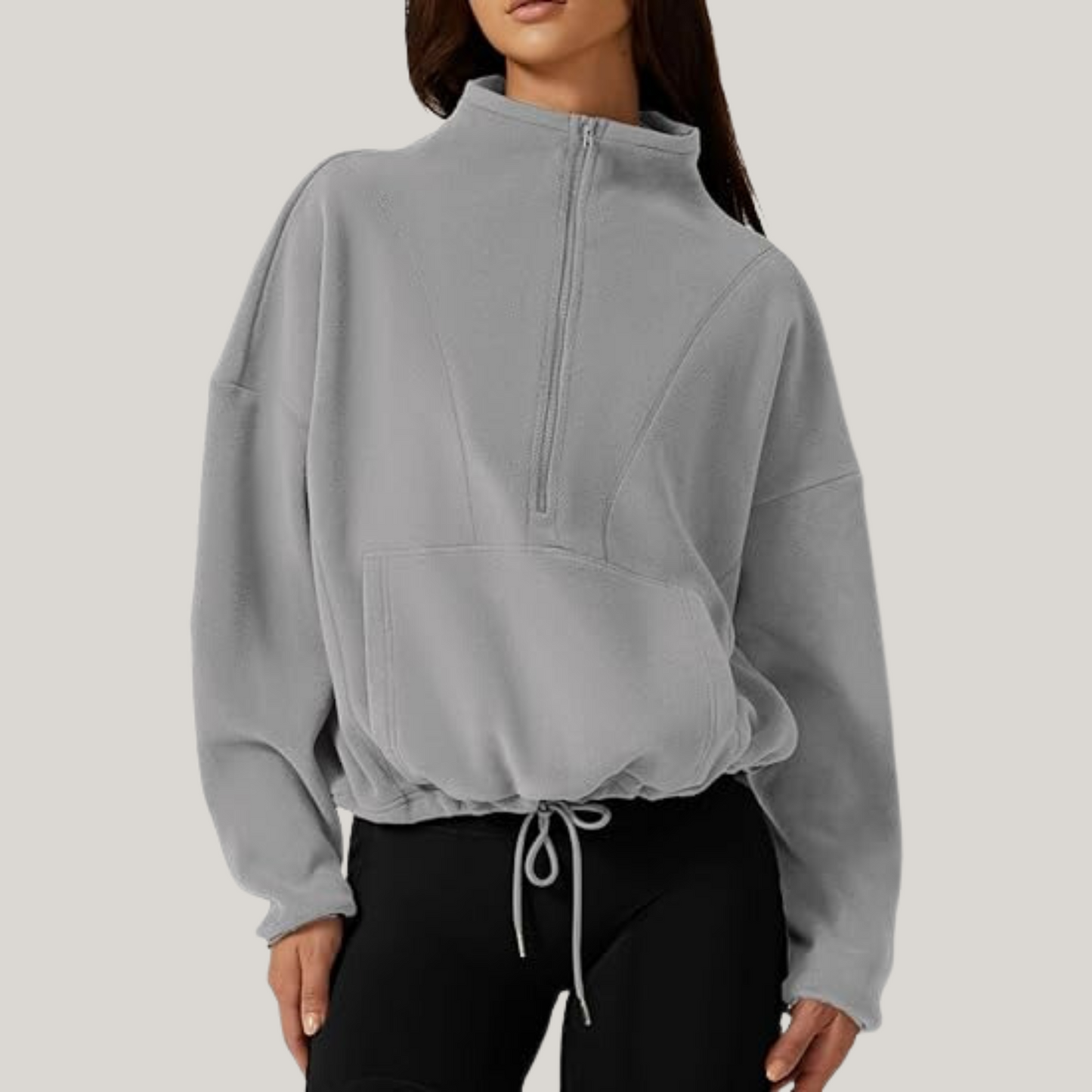 Ivyshape | Warm Sweatshirt Made From Polar Fleece