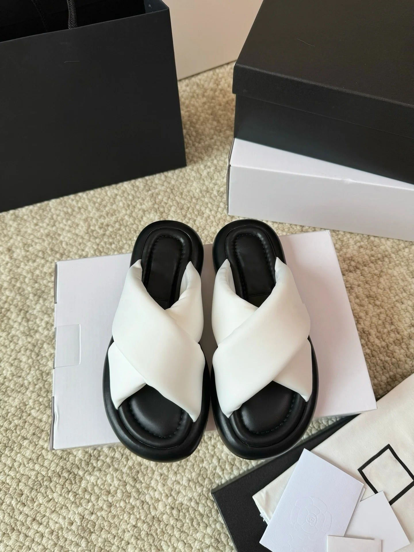 Trendy White Sponge Sandals for Women