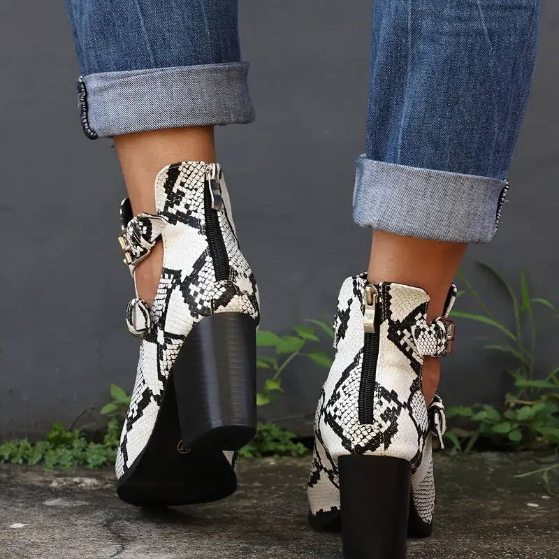 Ivyshape | Women's Ankle Boots with Heels