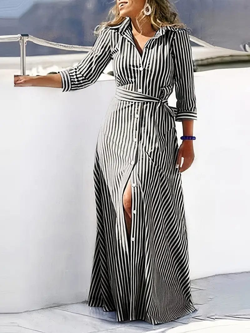 Summer Geometric Maxi Dress | Ideal for Summer