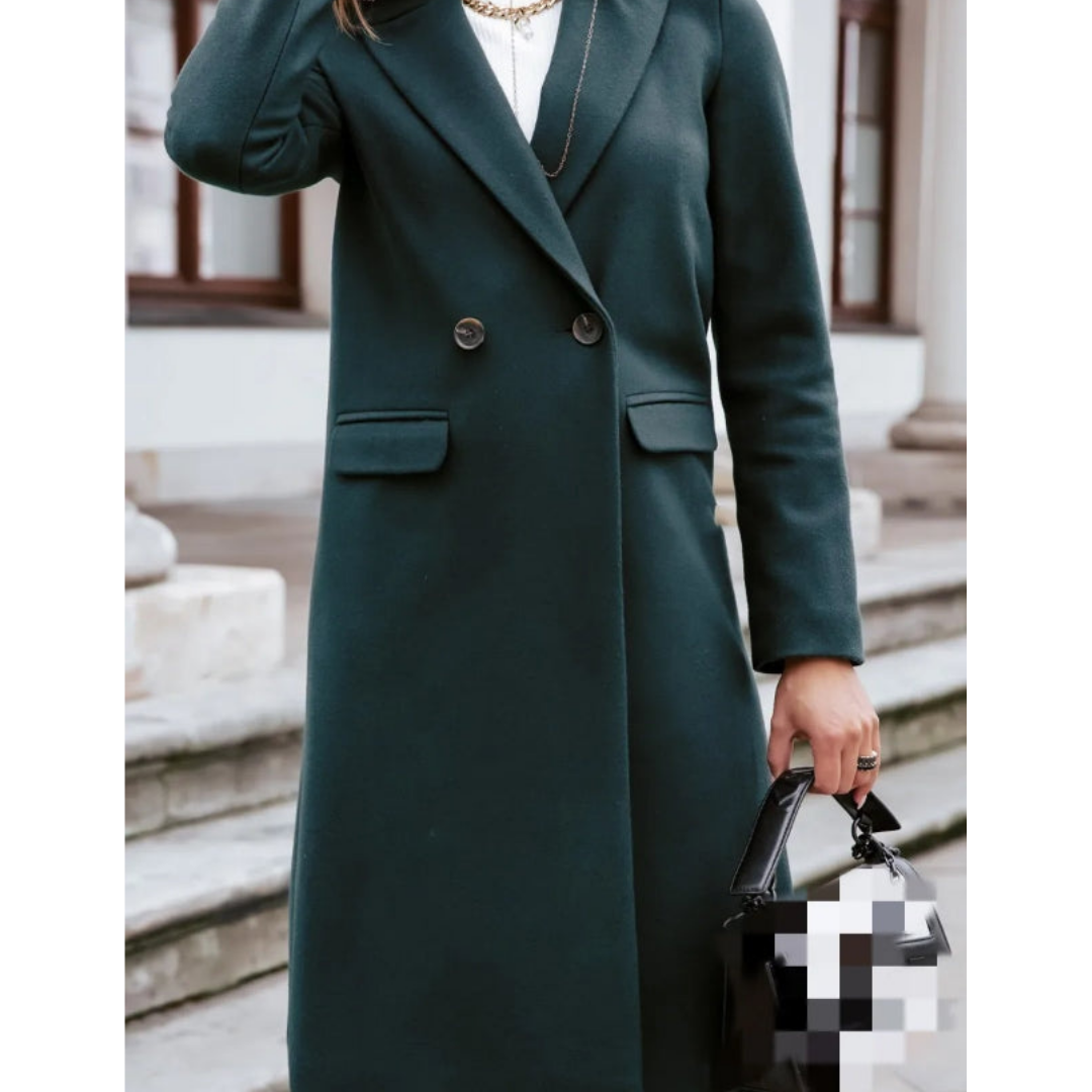 Ivyshape | Women's Stylish Trench Coat Long