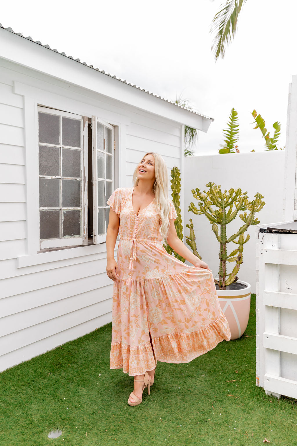 Ember Dress - Tropical Peach