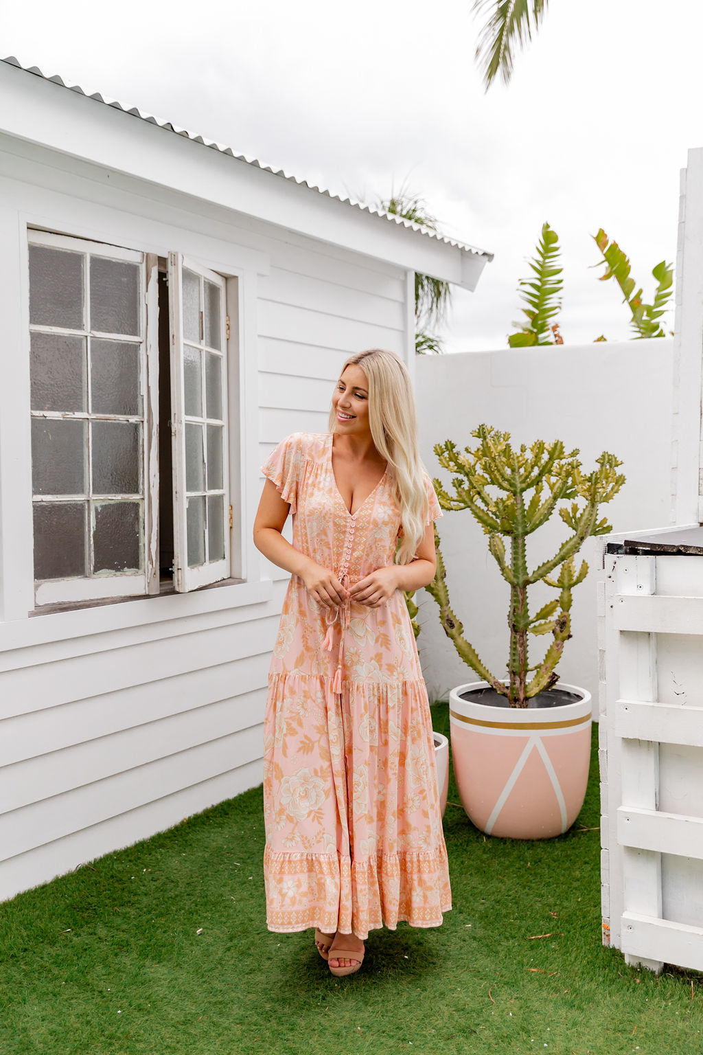 Ember Dress - Tropical Peach