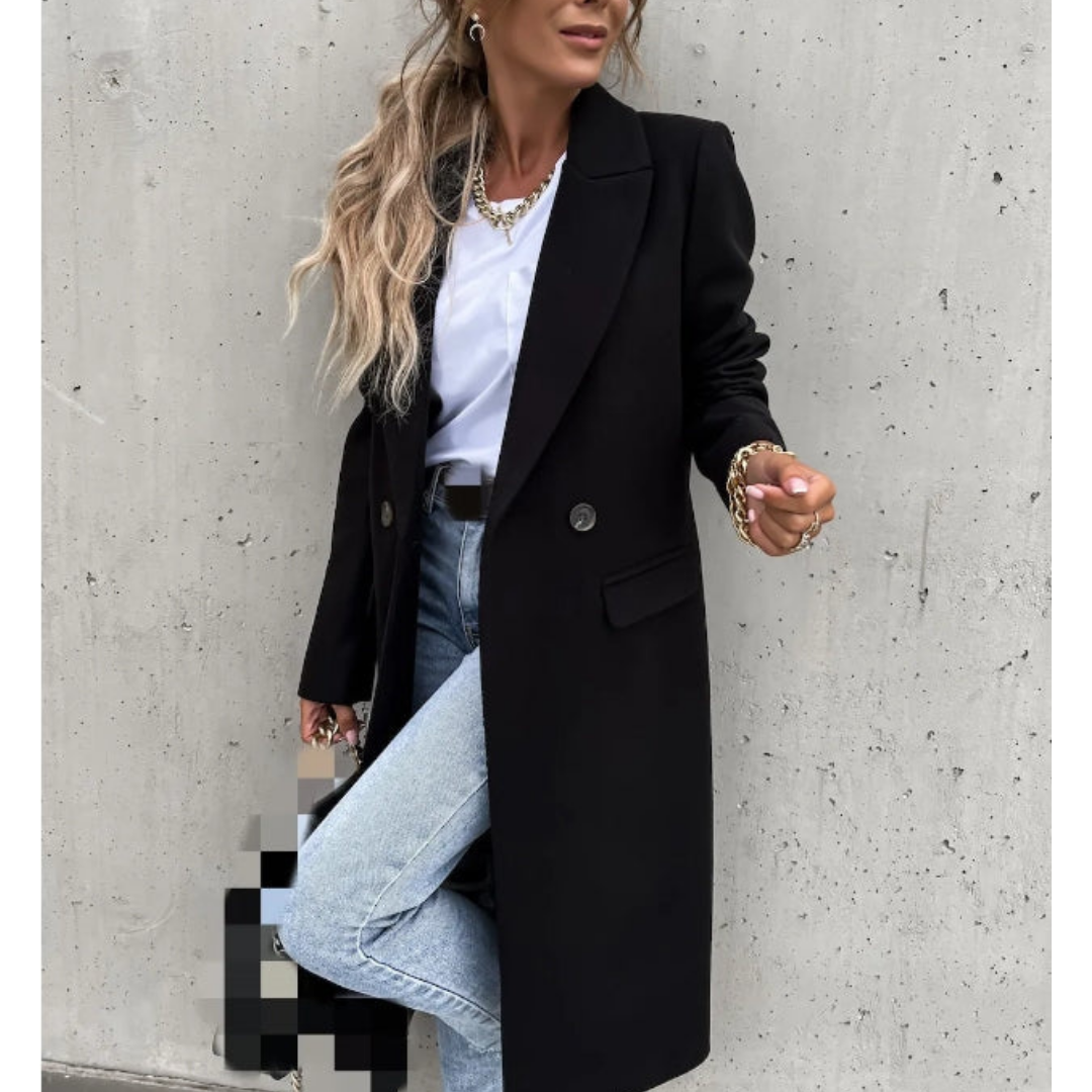 Ivyshape | Women's Stylish Trench Coat Long