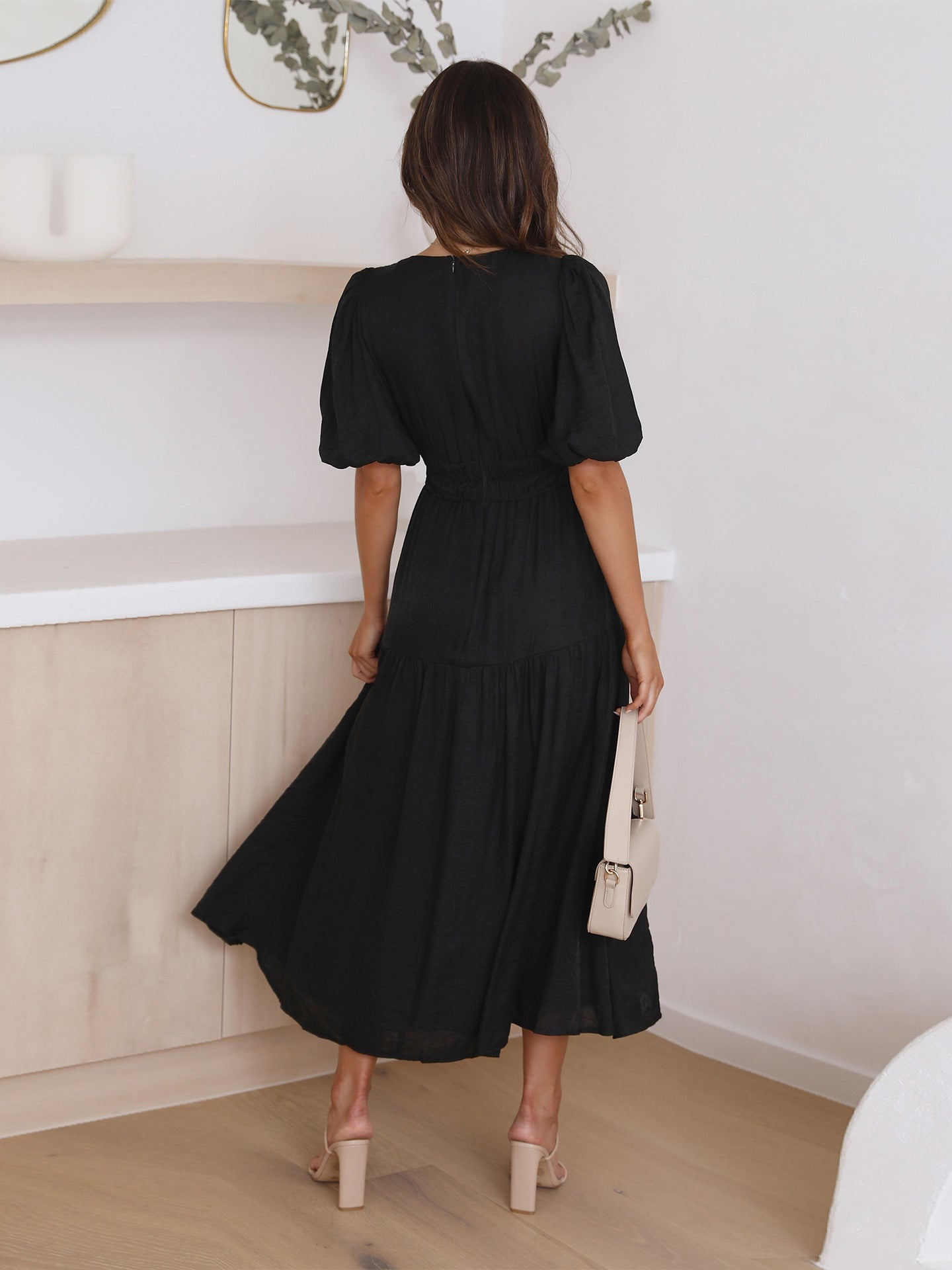 Ivyshape | Puff Sleeves Dress