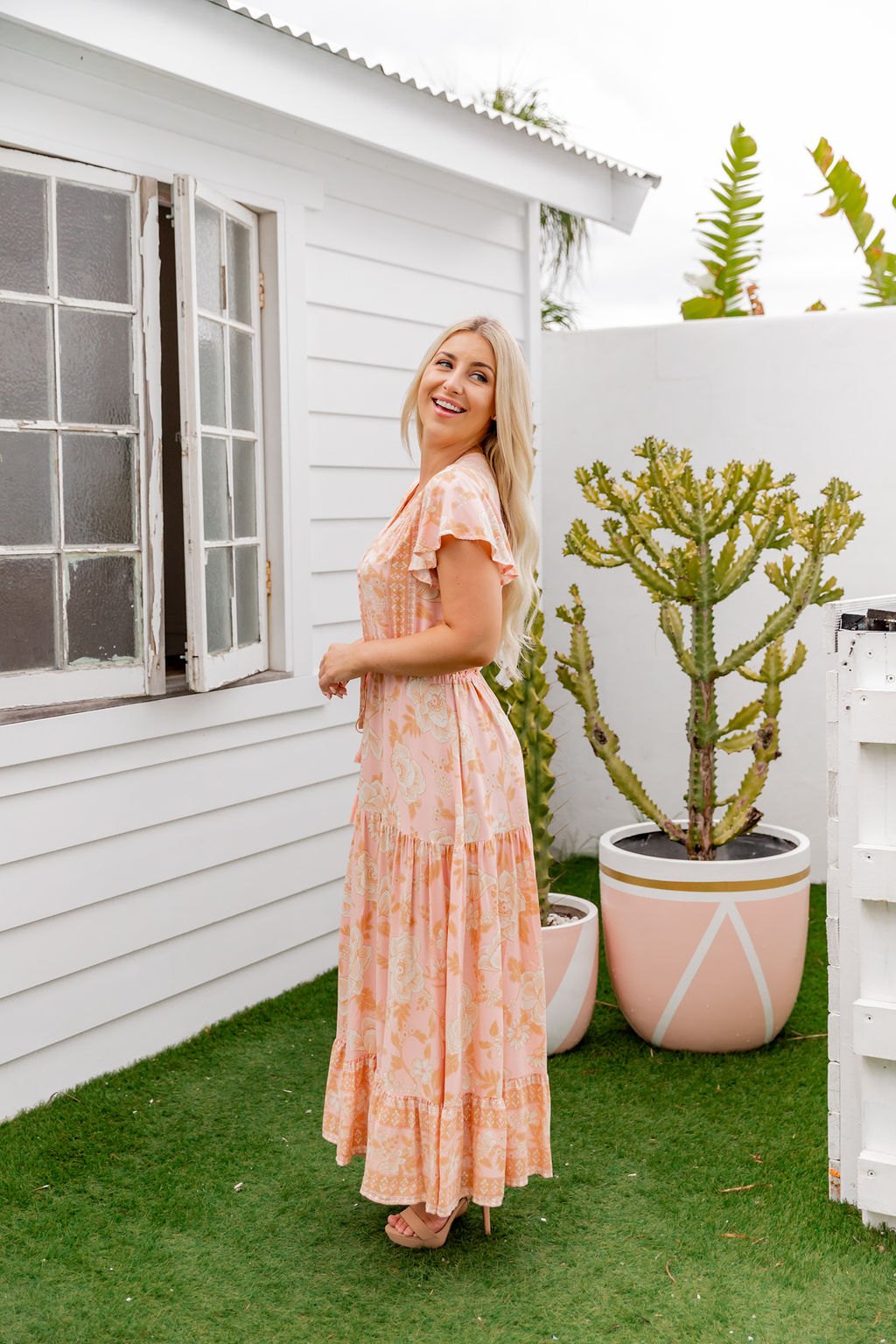 Ember Dress - Tropical Peach