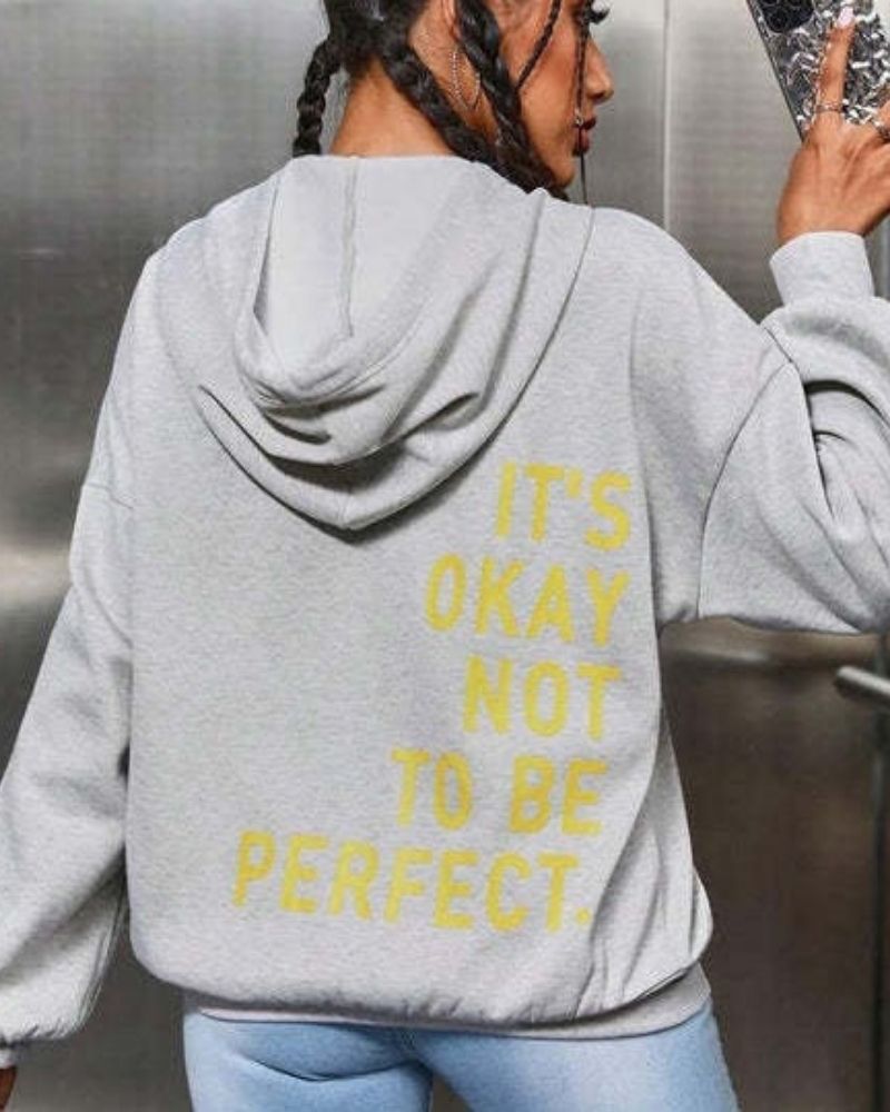 Ivyshape | It's Ok Not To Be Perfect Hoodie