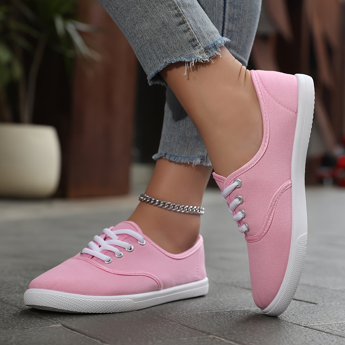 Ivyshape | Women's Chic Canvas Sneakers Lightweight