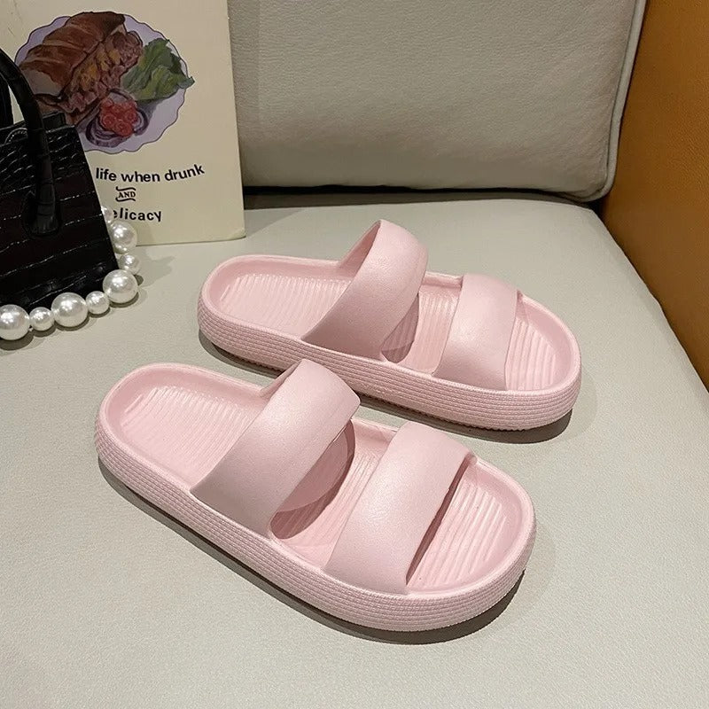 Cozy Anti-Slip Platform Slides for Women