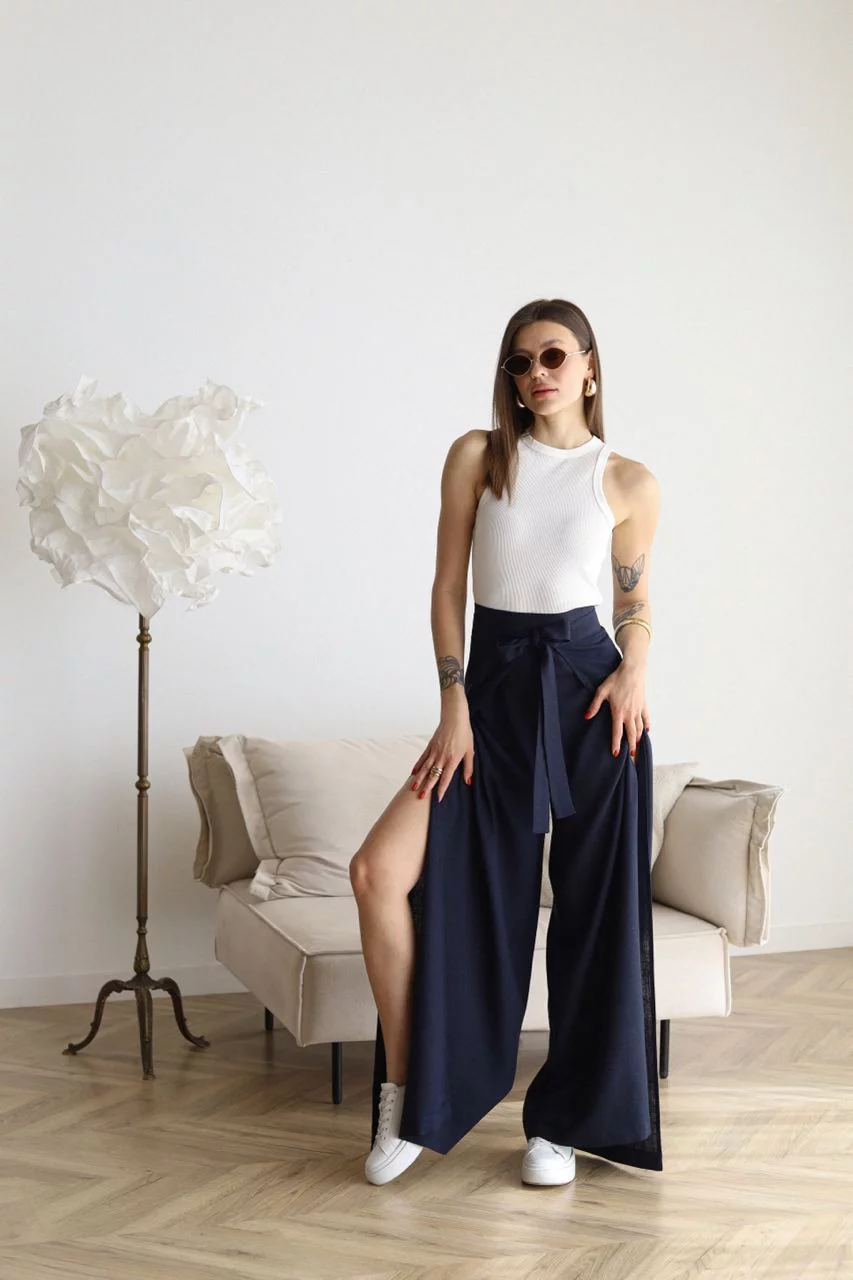 Ivyshape | Wide Crop Trousers