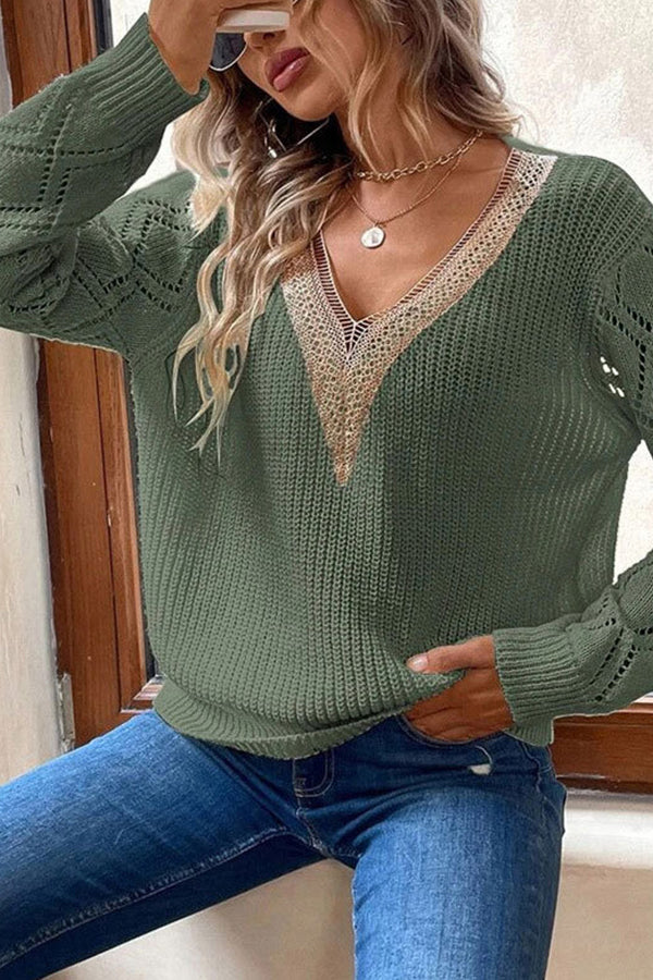 Ivyshape | Casual Pullover Women's Knitted Sweater