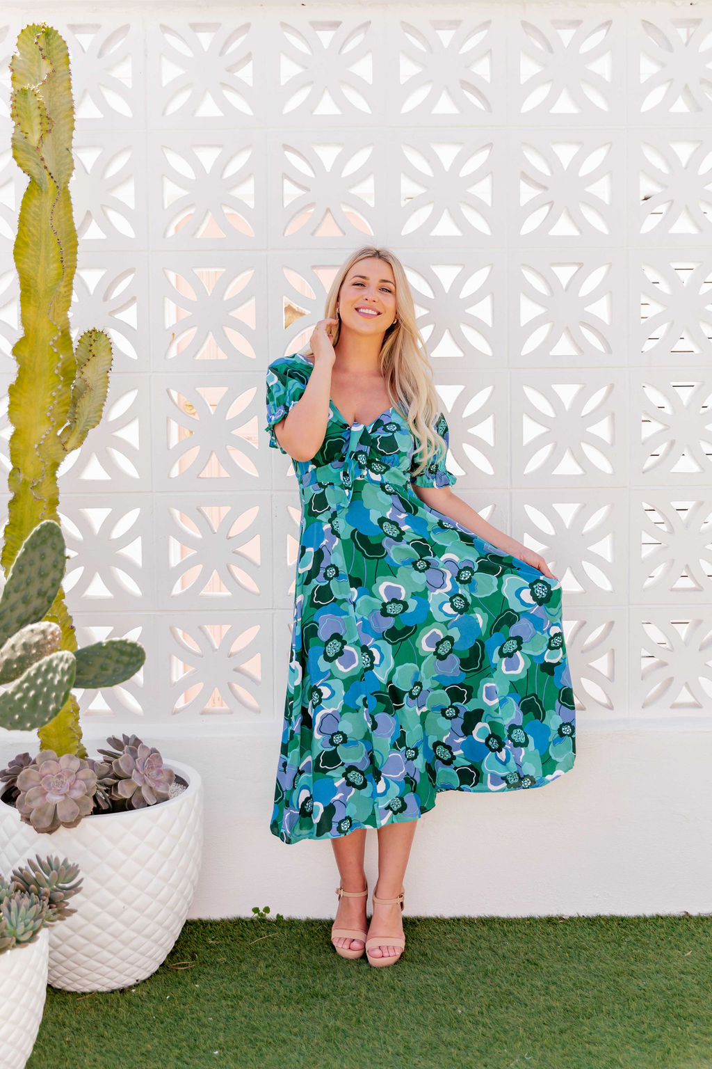 Lotus Dress - Lush Green