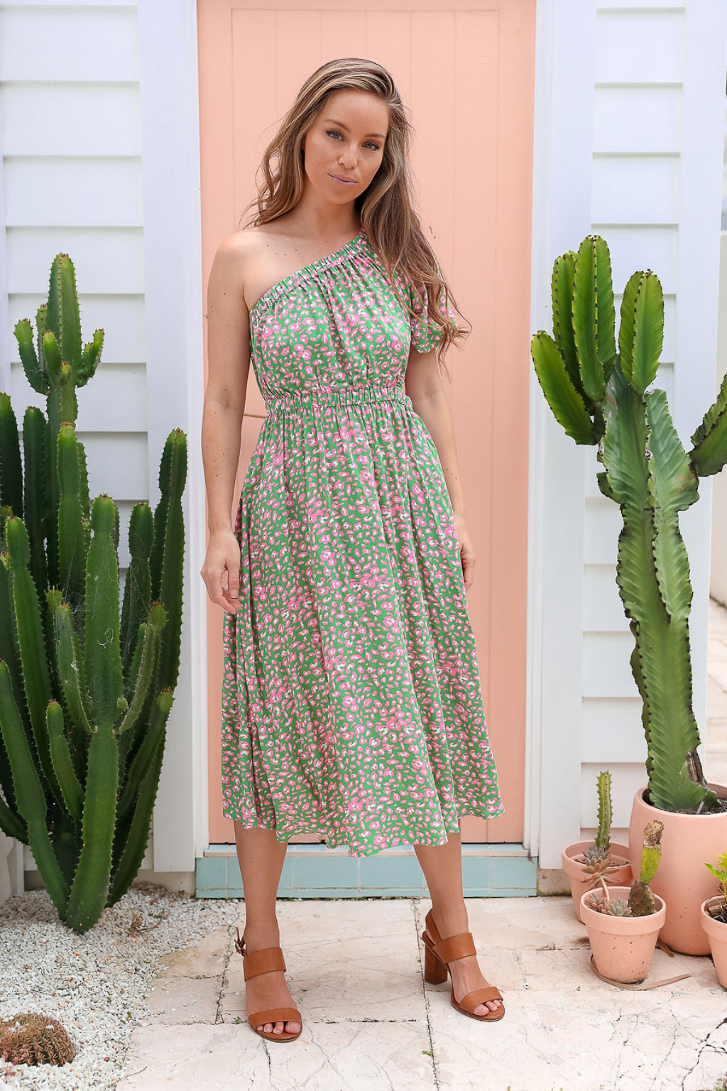 Solange Dress - Jungle Green