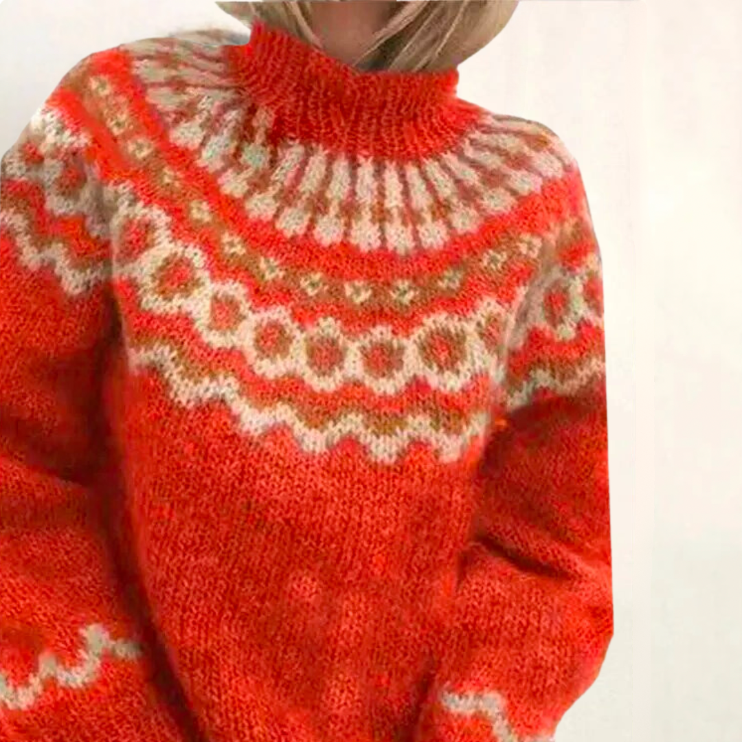 Ivyshape | Warm and Stylish Knitted Turtleneck Jumper for Women