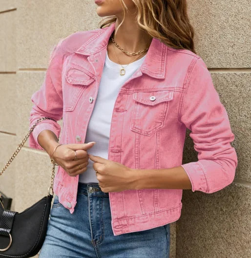 IvyShape | Casual Denim Jacket for Women