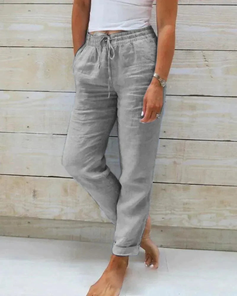 Ivyshape | Women's Pants Casual Chic 100% Premium Perfect for Summer