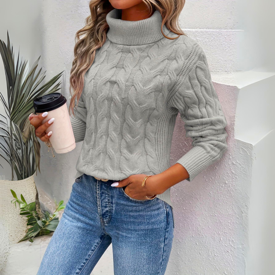 Ivyshape | Warm Knitted Women's Turtleneck