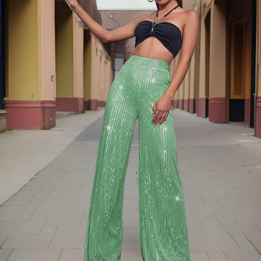 Ivyshape | Pants with Wide Legs