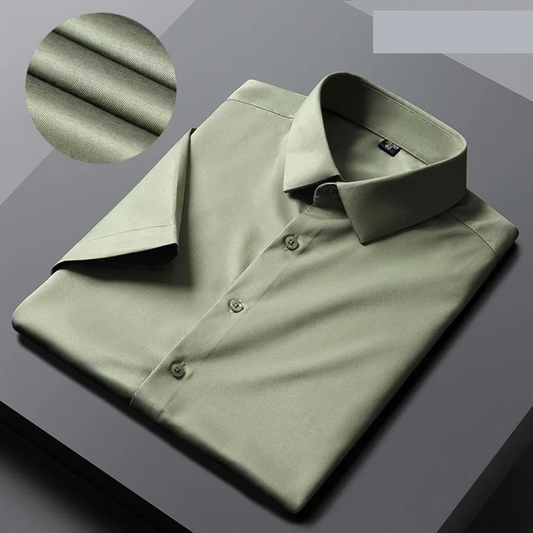 IvyShape Business Style wrinkle-free short sleeve shirt