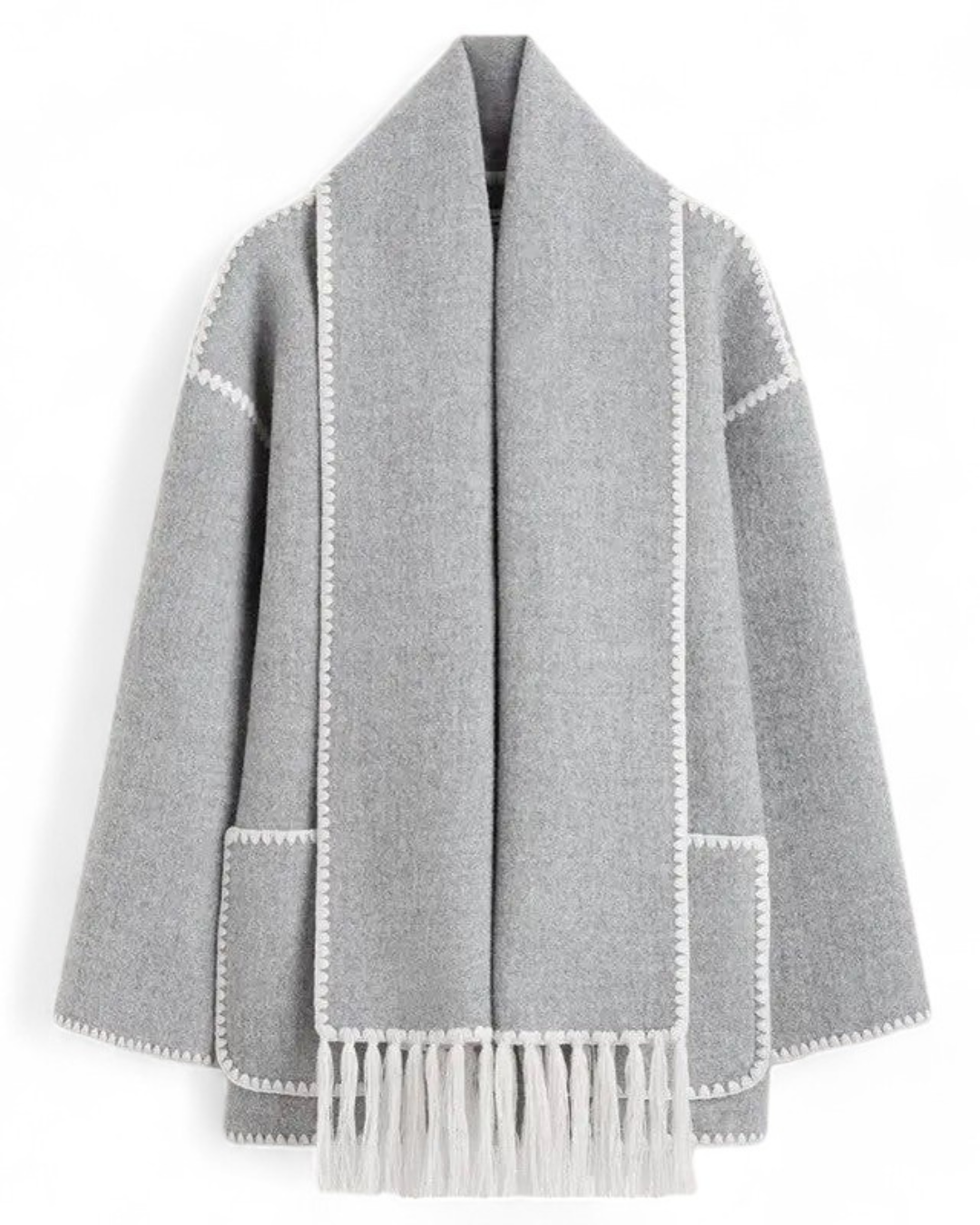 Ivyshape | Winter Scarf Coat