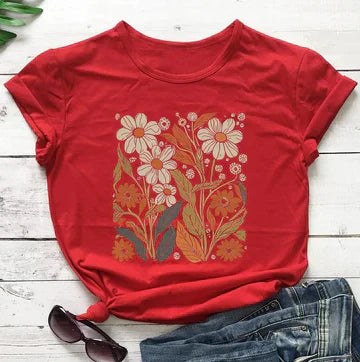 Ivyshape | Women's Vintage Wildflower Shirt