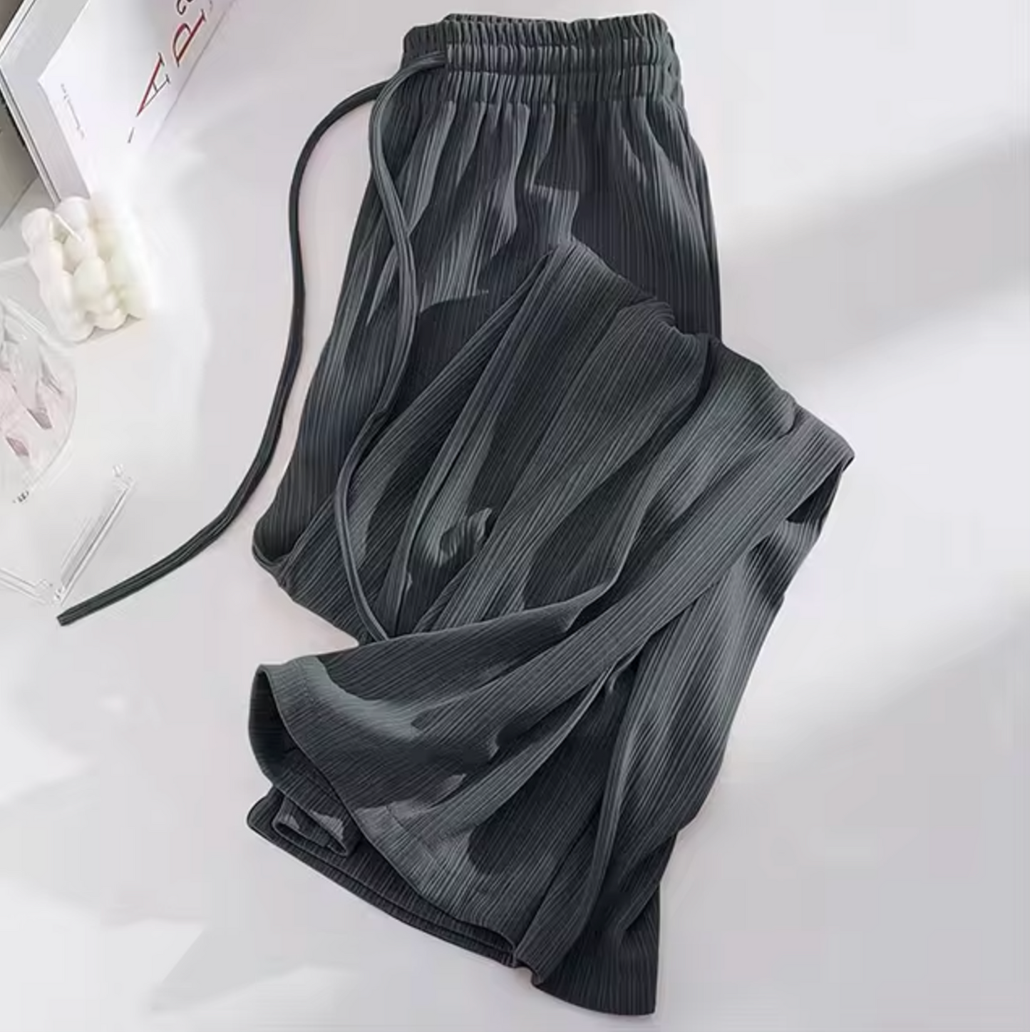 Ivyshape | Is Silk High-Waisted Pants