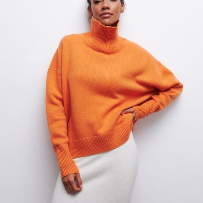 Ivyshape | Cozy Turtleneck Sweater