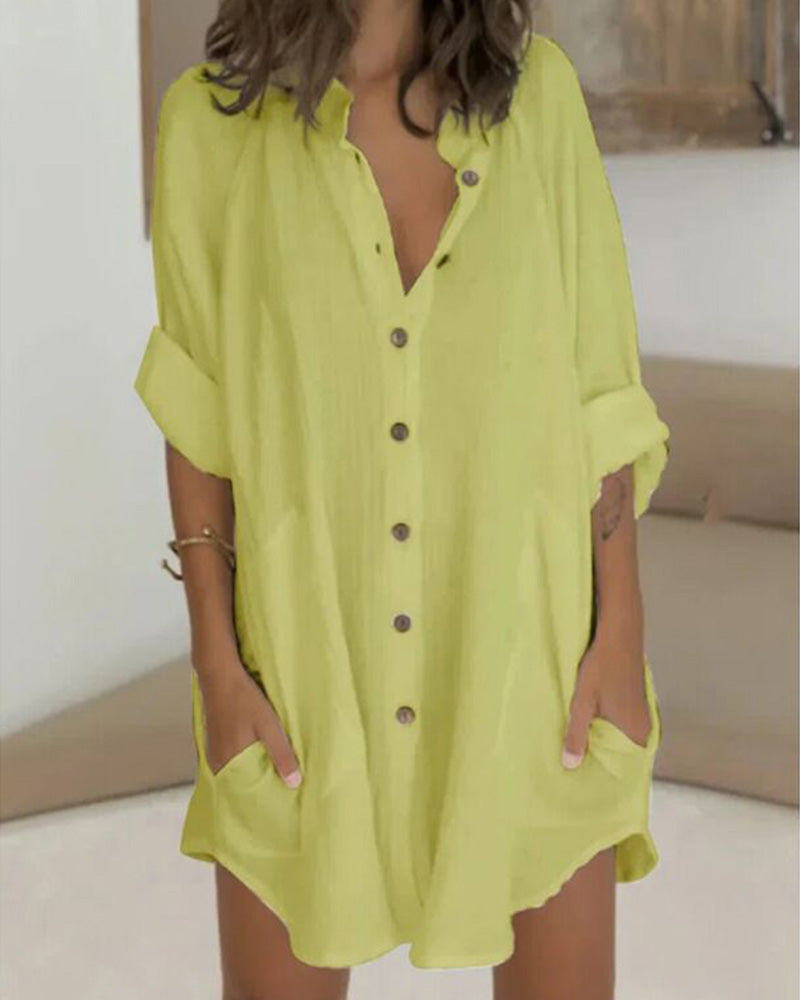 Summer Comfy Chic Shirt Dress | Ideal for Summer