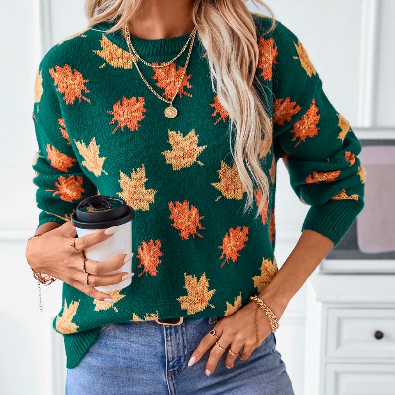 Ivyshape | Cozy Autumn Knit Sweater