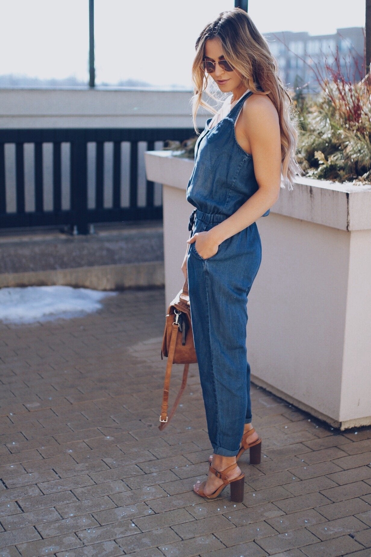 Sleeveless High Waist Casual Jumpsuit Romper