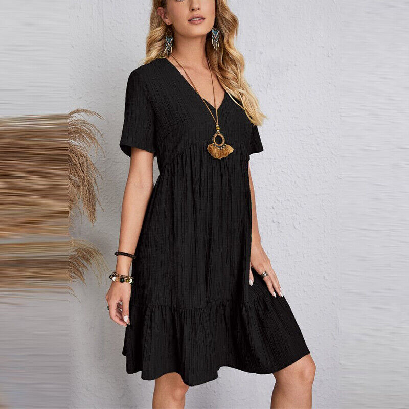 Ivyshape | Women's Summer Mini Dress Comfortable