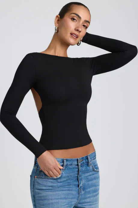 Ivyshape | Stylish Long Sleeve Top Without Back