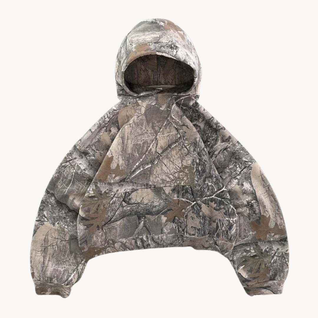 Ivyshape | Camo Hoodie Plus Size Comfort and Stylish Camo Look