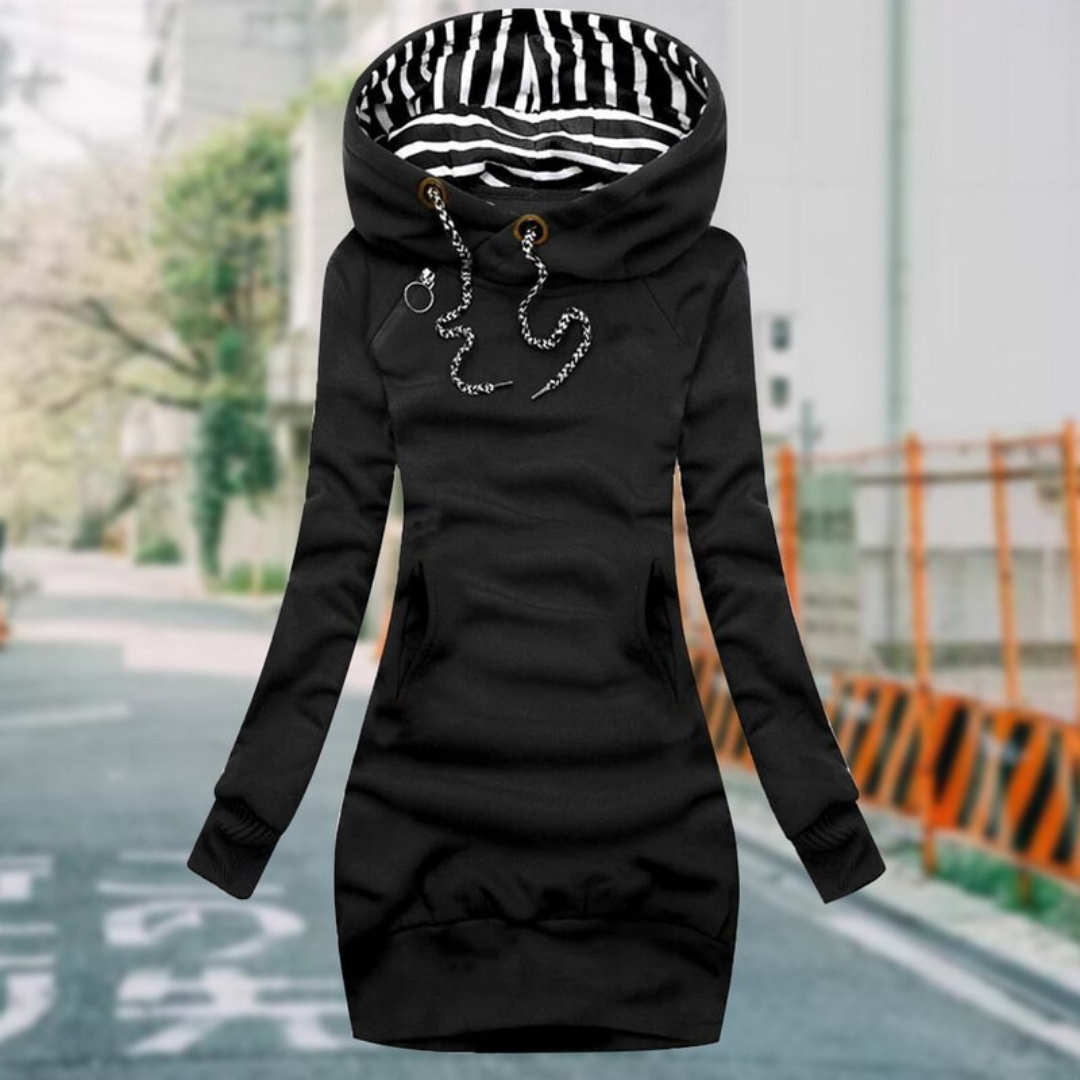 Ivyshape | Women's Warm Long Hoodie Casual