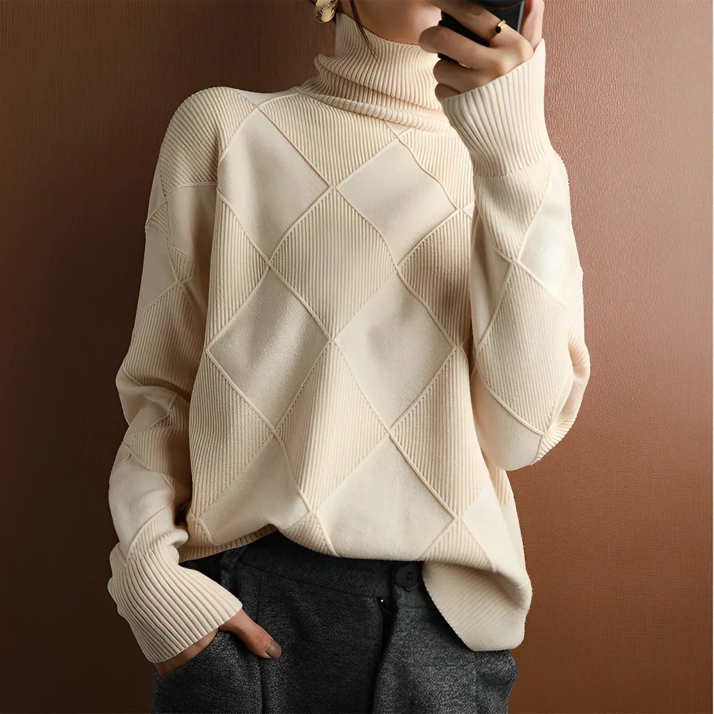 Ivyshape | Soft Knitted Turtleneck