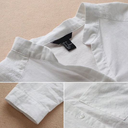 Vera - Casual, loose shirt made of linen-cotton
