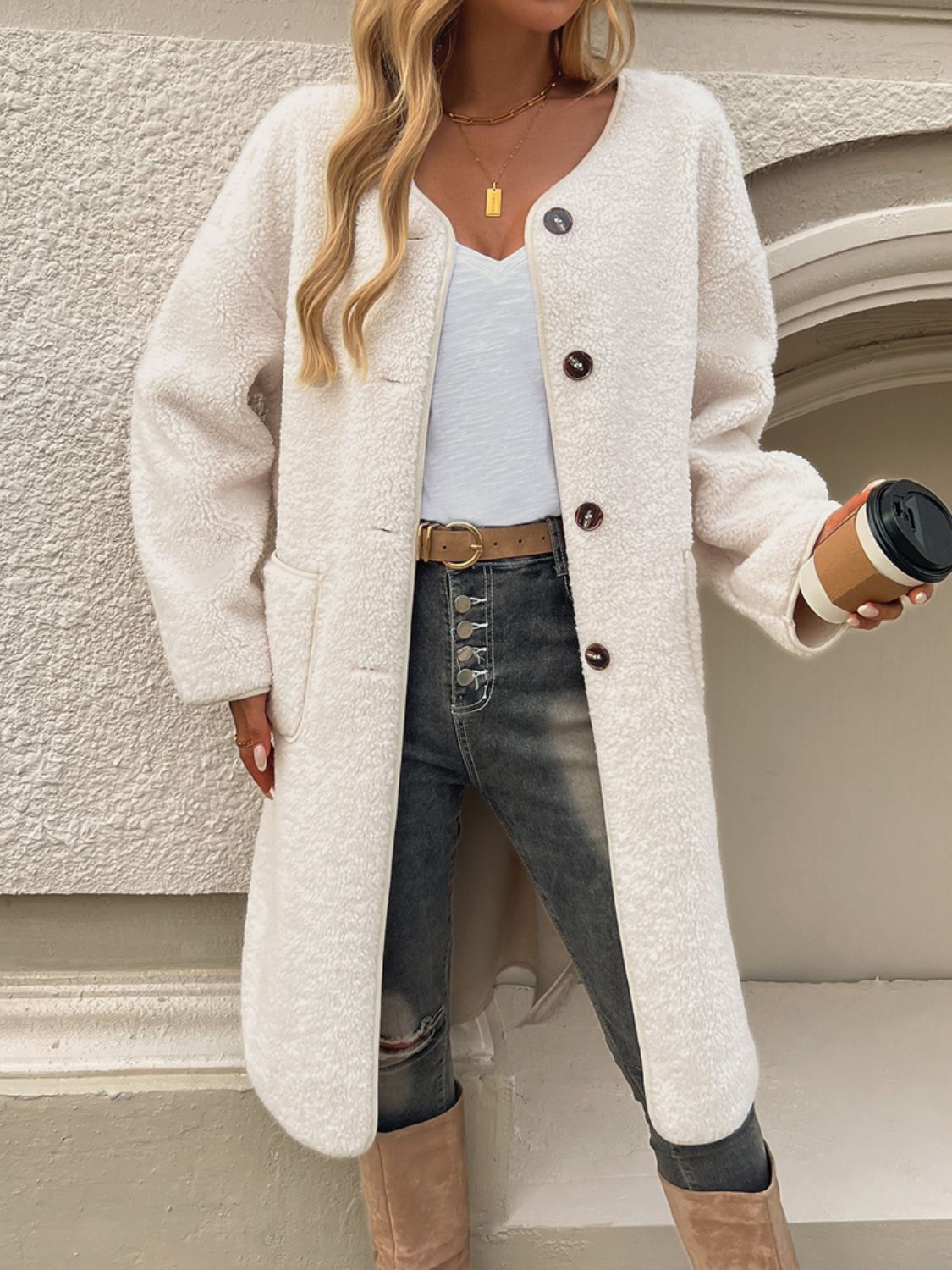 Ivyshape | Chic and Relaxed Winter Coat