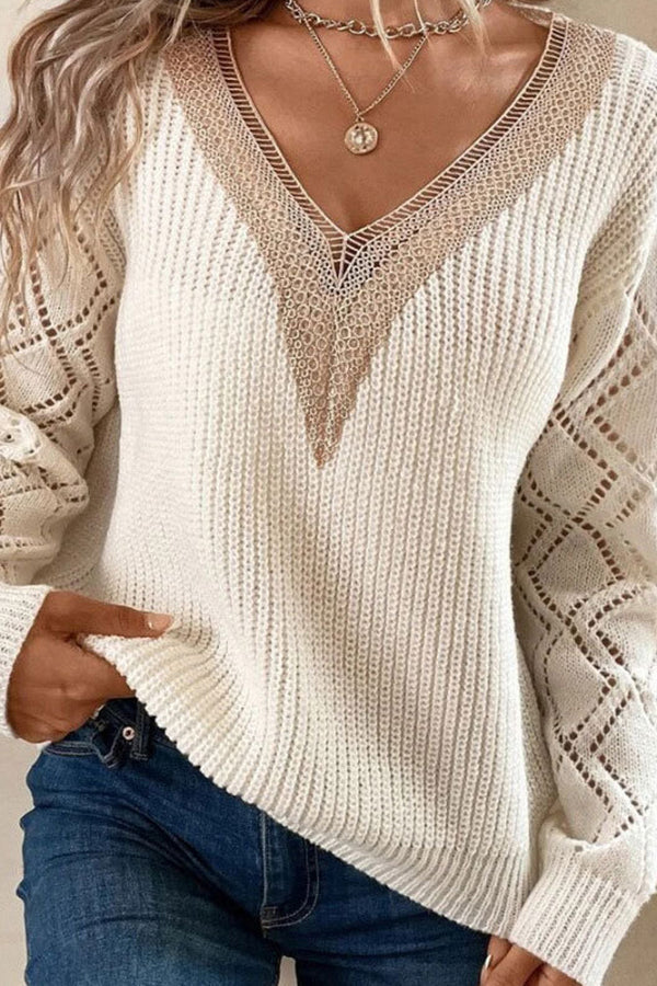 Ivyshape | Casual Pullover Women's Knitted Sweater