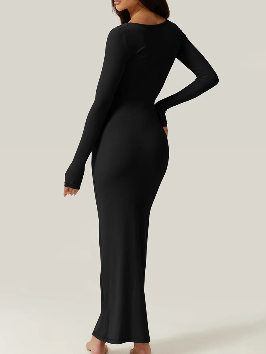 Ivyshape | Sleek Ribbed Bodycon Dress for Women