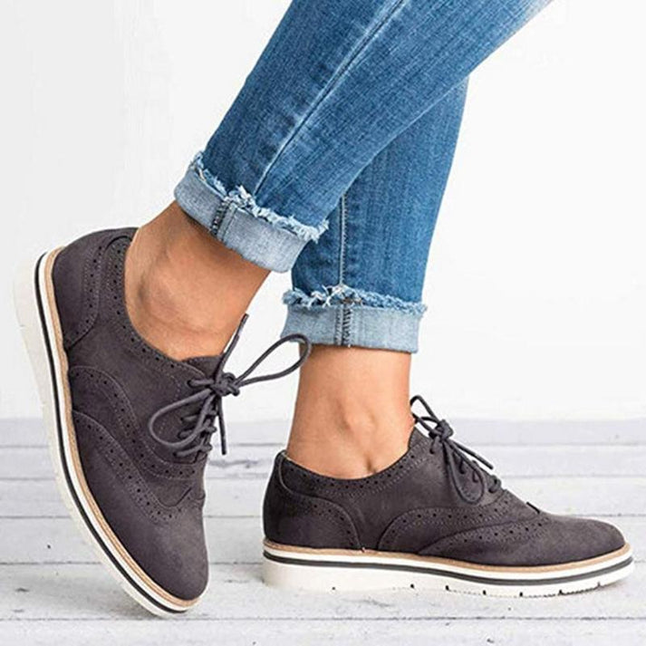 Ivyshape | Stylish Leather Shoes With Laces