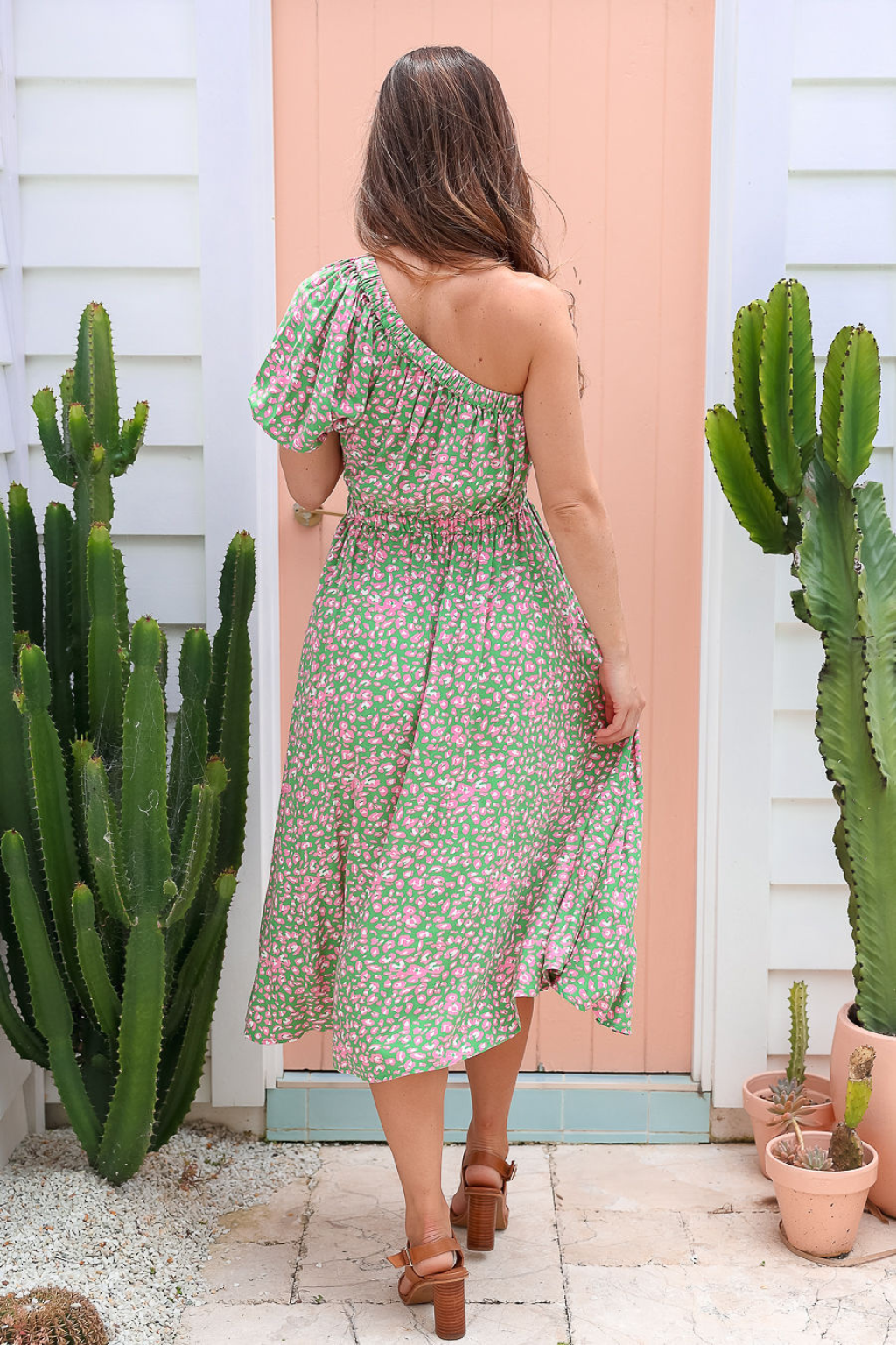 Solange Dress - Jungle Green