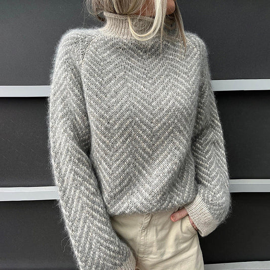 Ivyshape | Women'sHigh Neck Sweater