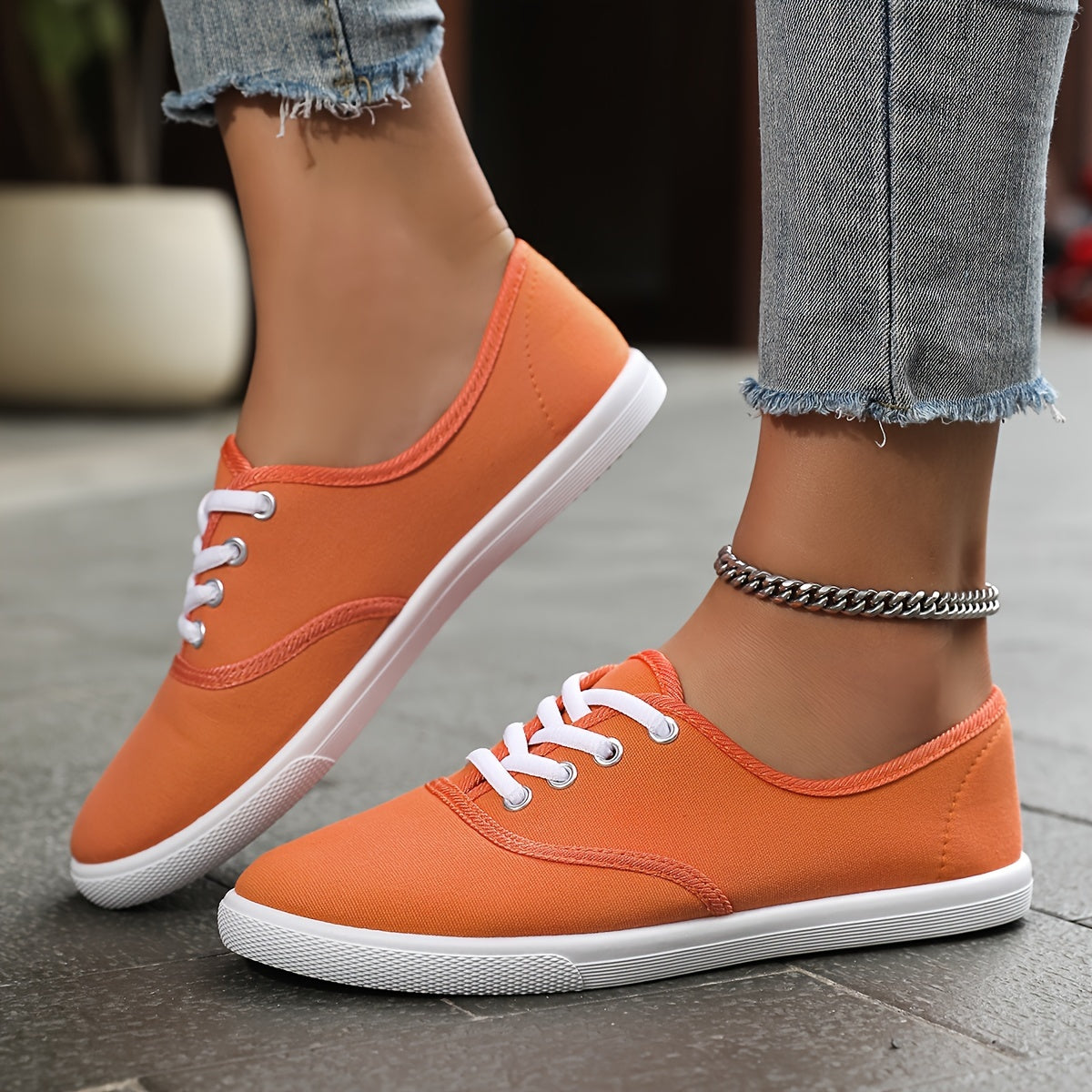 Ivyshape | Women's Chic Canvas Sneakers Lightweight